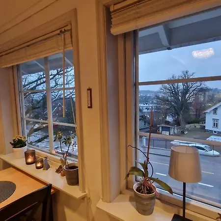 Solrikt Med Kort Avstand Til Byen アパート サンネフヨル